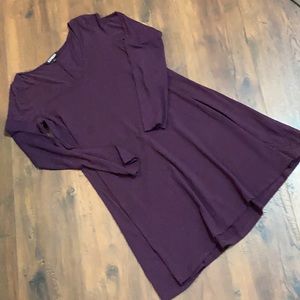 Express Long Sleeve A-Line T-Shirt Dress